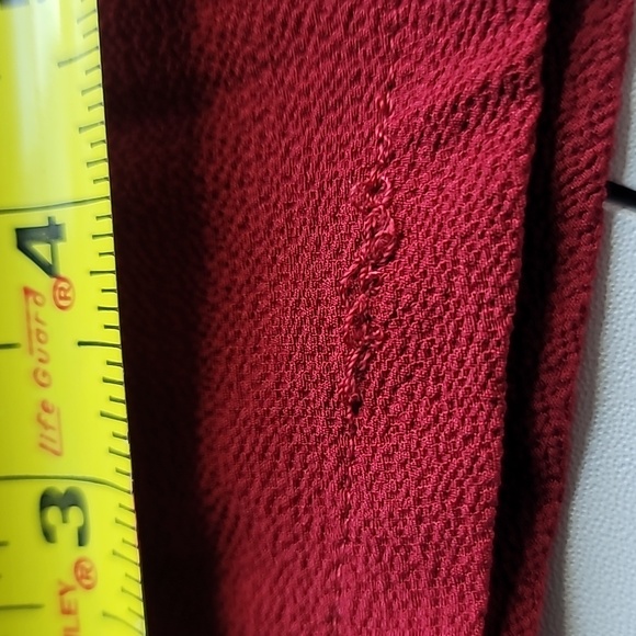 Michael Kors dress tied keyhole front Small maroon studded bell sleeves w tags - Picture 9 of 13